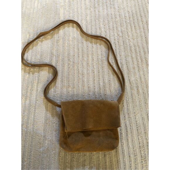Urban Outfitters Brown Suede Crossbody Bag – Flap Style, Boho - Picture 1 of 12